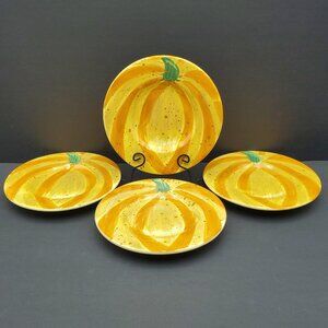 Pfaltzgraff Central Market Squash Salad Plates Pumpkin Dessert Plates